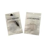 Zipper Top Poly Header Bags Garment Plastic Packaging Bags For Underwear Garment