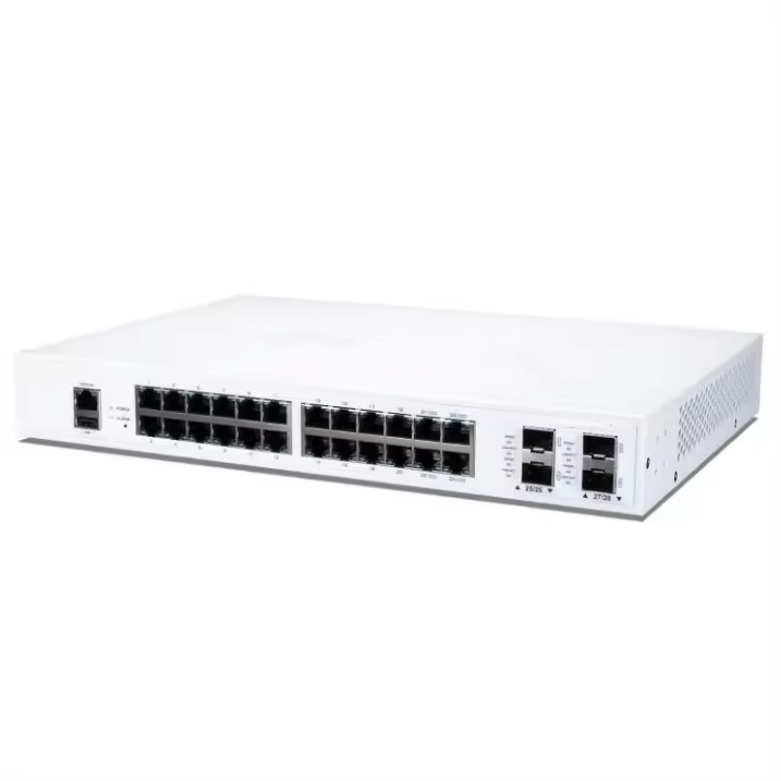 Customized Fortinet FortiGate FS-124F POE POE Network Switch 24 X GE RJ45 Ports Full-Duplex Half-Duplex Communication Mode