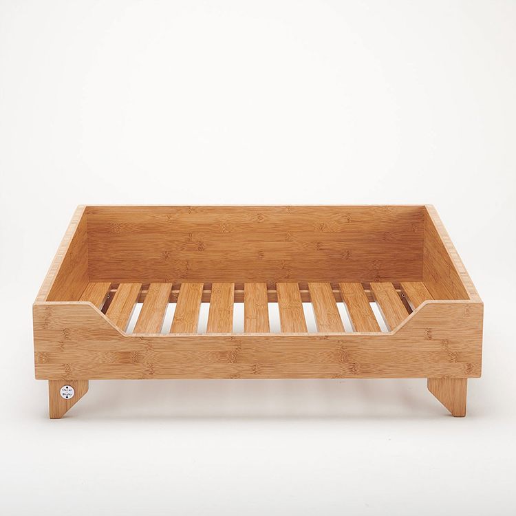 OEM Solid Bamboo Cat Bed Frame For Small Medium Large Dog PET