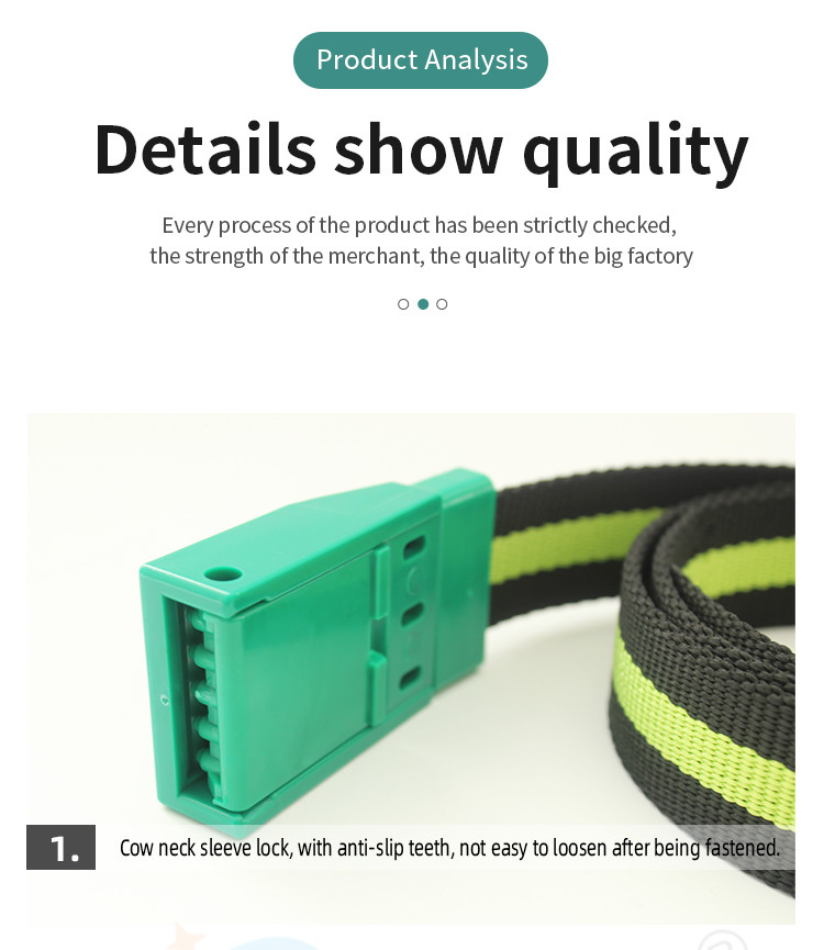 Heavy Duty Waterproof Nylon Cow Collar With Buckle Closure And Gravity Buckle