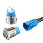 19mm Metal annular Push Button Switch 3v 12V 24V 110V 220V LED Lamp Illumination