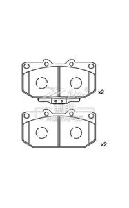 Quality Mitsubishi Impreza,Ceramic Brake Pad,D460,41060-37P91,F wholesale