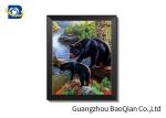 Wall Art Stretched Picture Of Wild Animal Black Bear / Deer For Bedroom