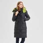 FODARLLOY New Fashion Winter Clothes Women's Zipper Slim Hooded Coat Female Warm