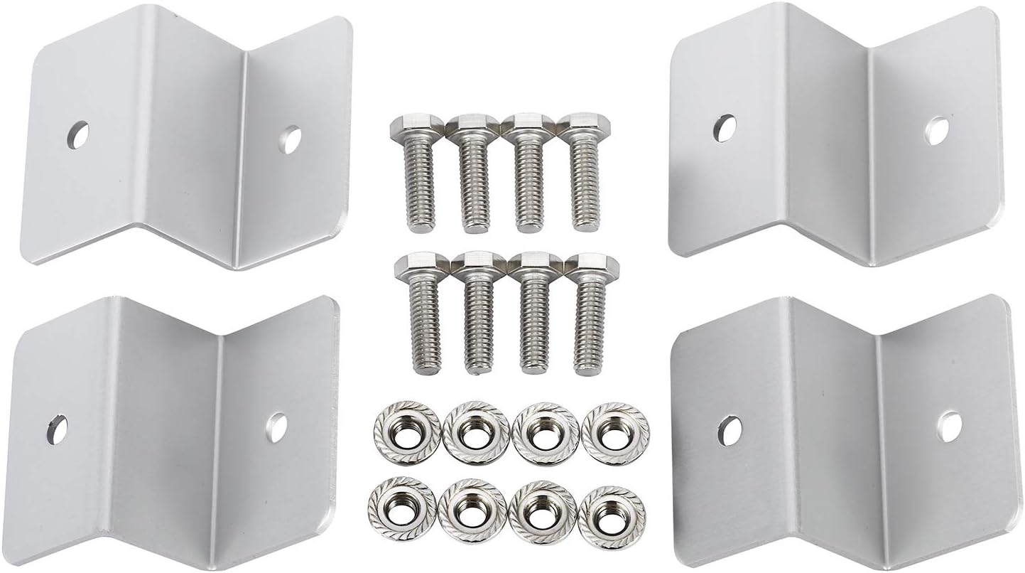 Solar Panel Z Brackets Mounting Set for RV Boat Off Grid Roof Powder Coating 3.94*2.6