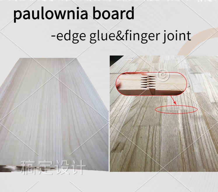 Solid Wood Glue Paulownia Wood Panels Finger Joint Board with Production Time 5-15 Days