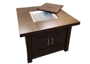 Quality Factory price square black real flame gas fireplace stove outdoor fire pit wholesale