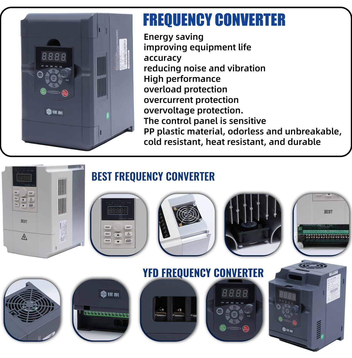 YFK GDZ-80F-1.5 1.5KW Air Cooled CNC Router Spindle Motor Kit with Inverter Holder Bracket