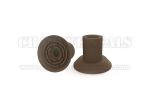 32 mm Disk Diameter Brown Color Thin Film Vacuum Natural Rubber Suction Cups