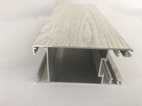 High Sharpness Wood Finish Aluminium Profiles Low Carbon Environmental