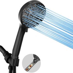 Quality Bathroom 10 Sprays Detachable Matte Black Handheld Shower Head wholesale