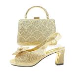 Supoo Good quality Italian ladies shoes matching bags leather african wedding
