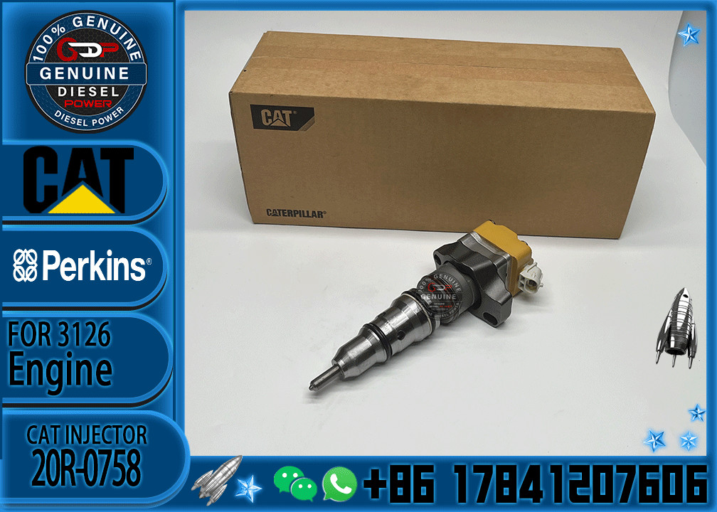 Construction machinery parts 1747526 20R-0758 Diesel Fuel Injector for Caterpillar CAT 3412E Engine 657E 631E 651E AD45