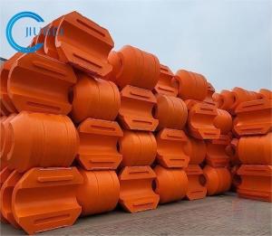 Quality Orange / Yellow Cylindrical HDPE Pipe Floater DN1100 For Dredger Pipelines wholesale