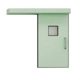 Soundproof Stainless Steel Clean Room Doors Hinged Doors Stoving Varnish ISO