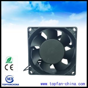 Quality Low Noise 12V 24V 48V 80mm Electronic Equipment Cooling Fans With Lead Wire wholesale