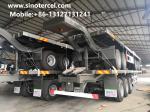 3 Axle Flat Bed Semi Trailer 35-50 Tons