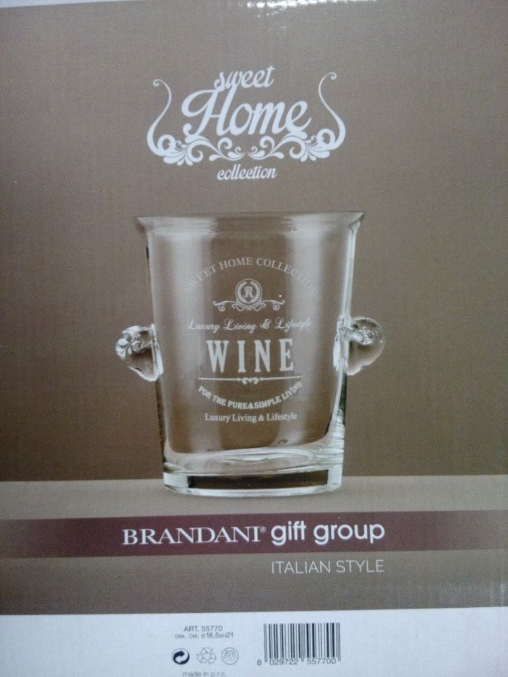 Deccorated Glass Storage Jars With Handle Ears For Ice Cooler