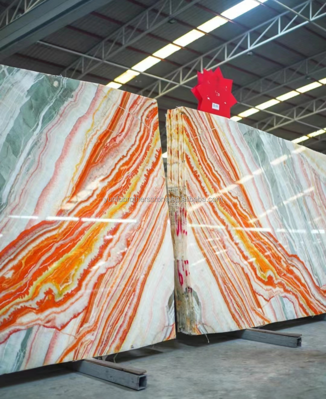 Cut-To-Size Onyx Marble Stone Slabs Perfect for Home Decor and Living Room Table
