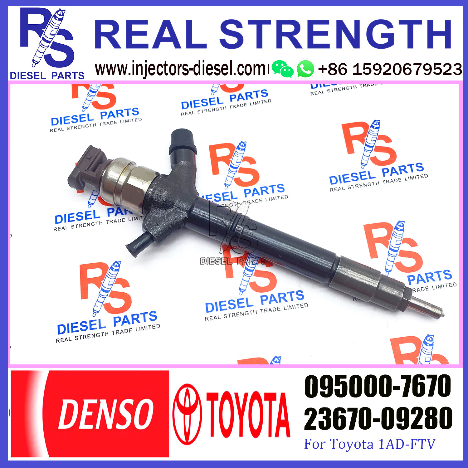 Common Rail Injector 23670-0R190 23670-0R030 23670-0R140 095000-7670 in stock