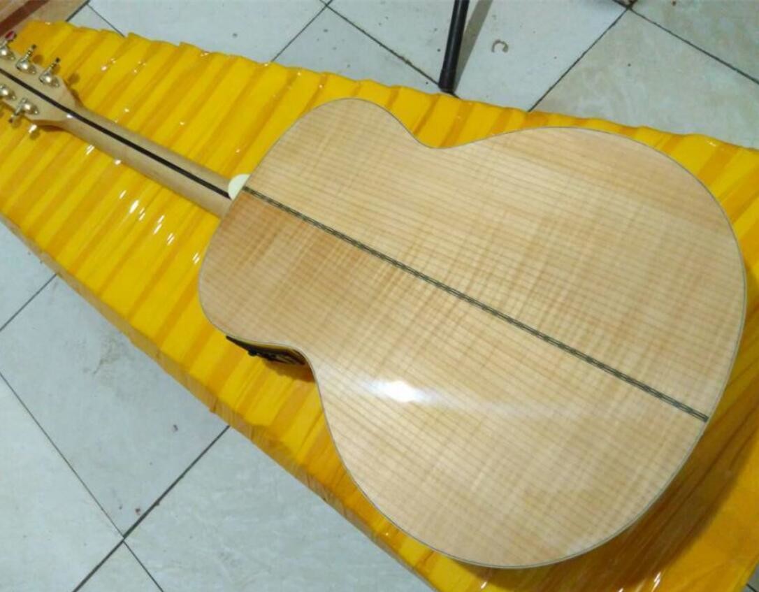 2018 New left handed G200 acoustic guitar solid spruce top GB lefty G200 electric acoustic guitar