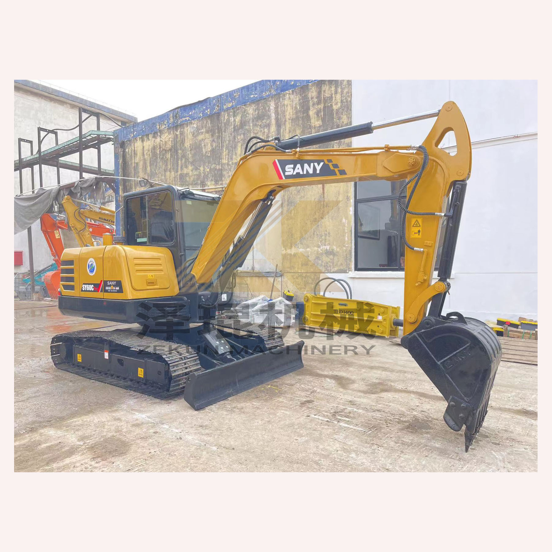 Sany SY60C Pro Crawler Hydraulic Excavator with Sany Engine and 0-2000 Working Hours