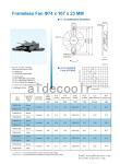 DC Brushless Fan FF80*80*25 Frameless Cooling Fan 12V