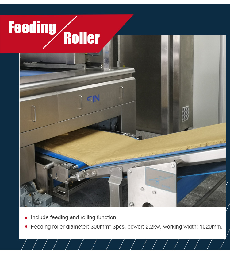 New Design Stainless Steal Puff Pastry Industrial Dough Roller Sheeter