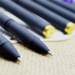 Gel pen,Promotional gel-ink pen with cap,black rubber gel-ink pen,