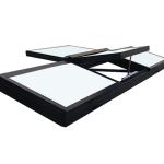 Rectangular Aluminum Skylights Heat Insulation Aluminium Roof Windows Remote