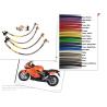 Buy cheap 1/8 SIZE Motorcycle Racing Colored /PTFE Steel Braided Brake Line Hose Kits from wholesalers