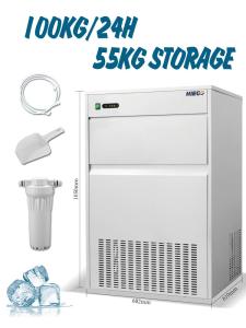 Quality 100kg Portable Bullet Ice Maker For Restaurant , 700w Commercial Nugget Ice Maker wholesale