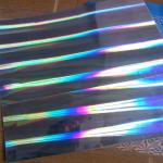 Standard Flexo Rainbow Silver Holographic Foil , Cold Foil Stamping For