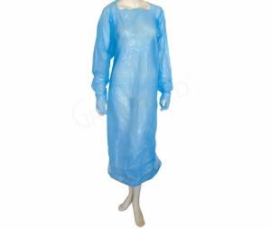 Quality Long Sleeve CPE Gown , Lightweight Disposable Medical Protective Clothing wholesale