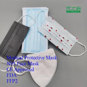 Quality Surgical Anti Virus Mask High Filterability Adjustable Nose Piece En 16483 Standard wholesale
