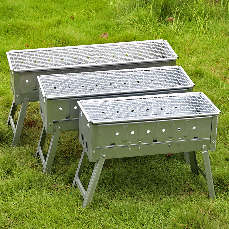 Charcoal Grill Set for Business Gifts Yakitori Kebab Steel Stainless Portable BBQ Stand