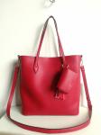 Fashion ladies handbag shoulder bag red colour with small purse onside for women