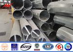 Transmission Steel Metal Electric Pole 15m 550 Dan 650 Dan 4mm / 5mm Thickness