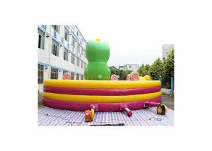Quality Attractive Frog Inflatable Jumping Bouncy With Blower Commercial Grade wholesale