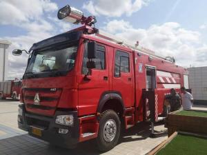 Quality SINOTRUK 18 Meter Water Tower Fire Truck 460HP 10 Wheel Heavy Duty wholesale