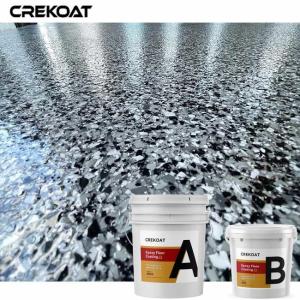 Quality Superior Bonding Blue Flake Epoxy Floor Coating Blending Durability Naturally De Foaming wholesale
