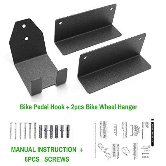 Wall Mounted Bike Hanger OEM Custom Steel Bike Rack Pedal Hook Display Storage Brackets