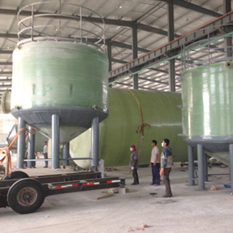 4000mm*5110mm Frp Plastic Cylinder Tank Vertical Filament Winding