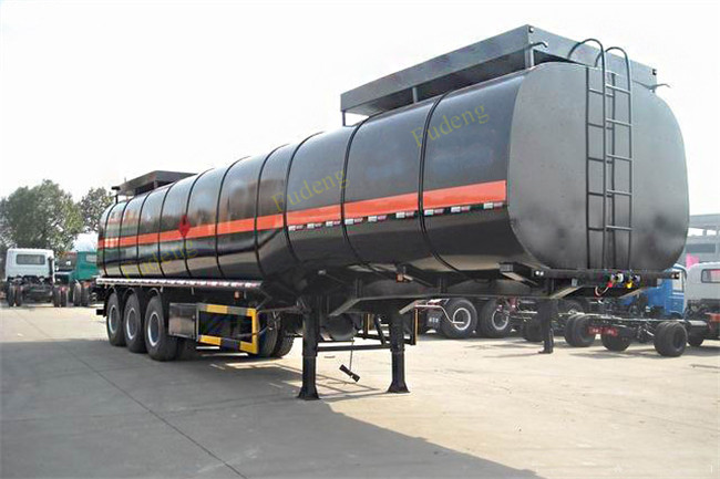 45000 Liters Transport Bitumen Tanker Semi Trailer With Insulating Layer For Sale