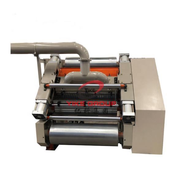 Vacuum Adsorption Single Facer For Making Box , Corrugated Cardboard Production