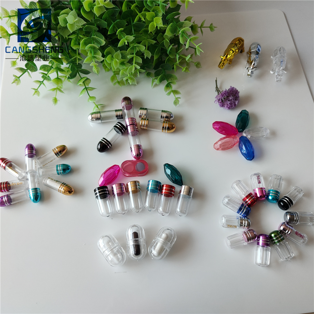 12mm Small Plastic Pill Containers 2g For Single Capsule
