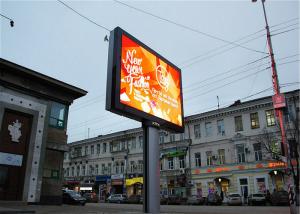 Quality DIP P10 Outdoor Advertising Led Display Screen 6000cd/sqm Brightness Energy Saving wholesale