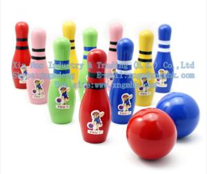 Quality Wooden bowling, wooden children's bowling, bowling toys wholesale
