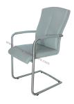 Polyurethane PU Upholstered Stainless Dining Chair Livingroom Chair Leisure