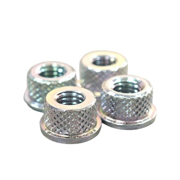Food Beverage Industry DIN Standard White Zinc Flange Thumb Nut with Customized